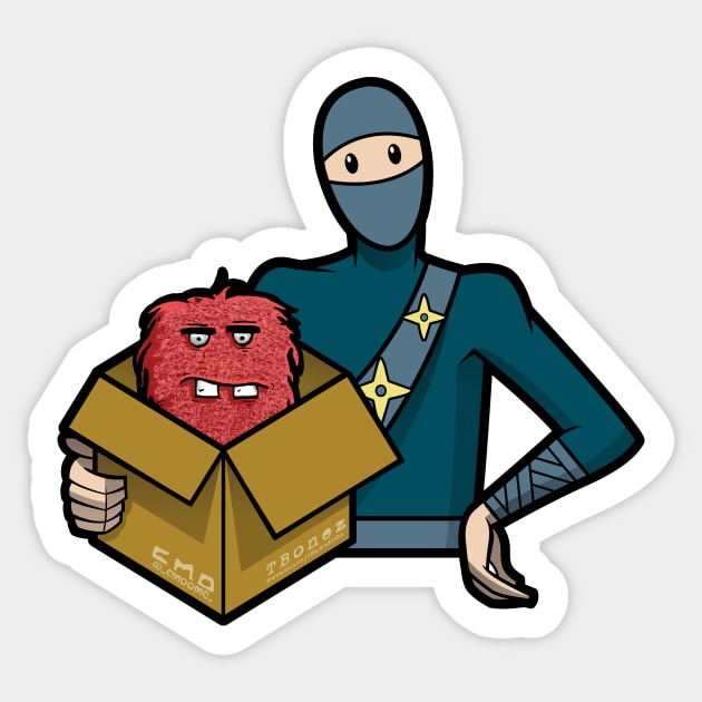 Buddy Ninja Sticker by urban_ninja